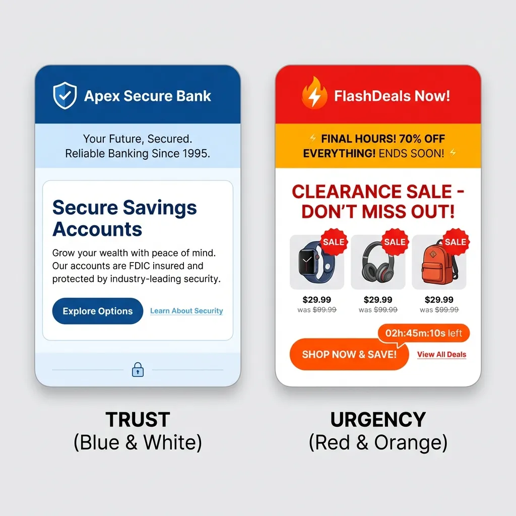 Color Psychology In Web Design UI Example