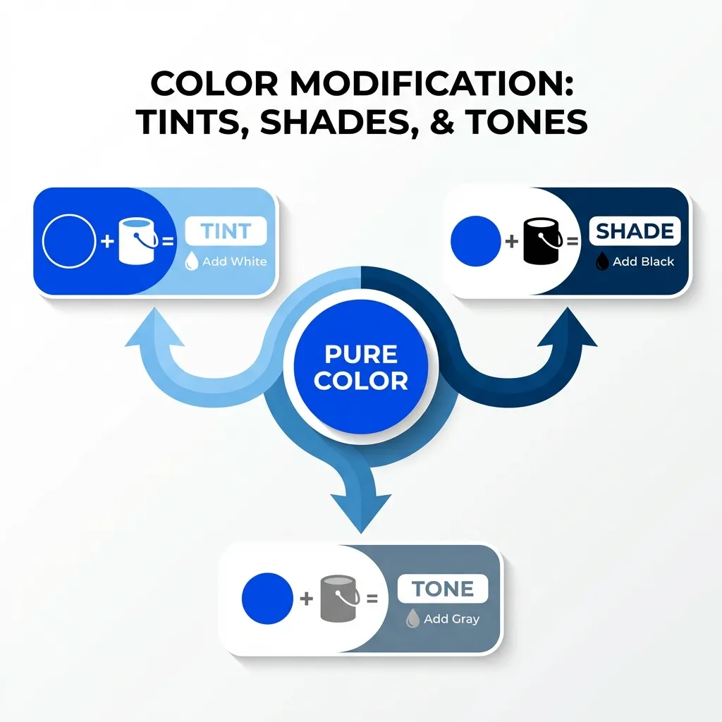 Difference Between Tint Shade Tone Overview