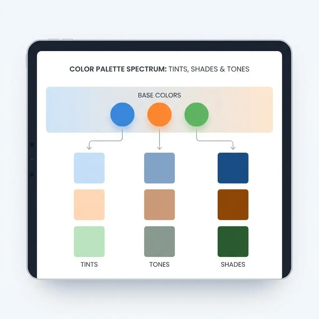 Difference Between Tint Shade Tone Spectrum