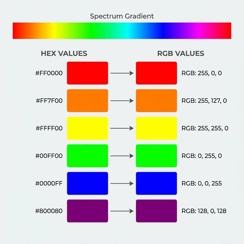 Hex Vs Rgb Difference Spectrum