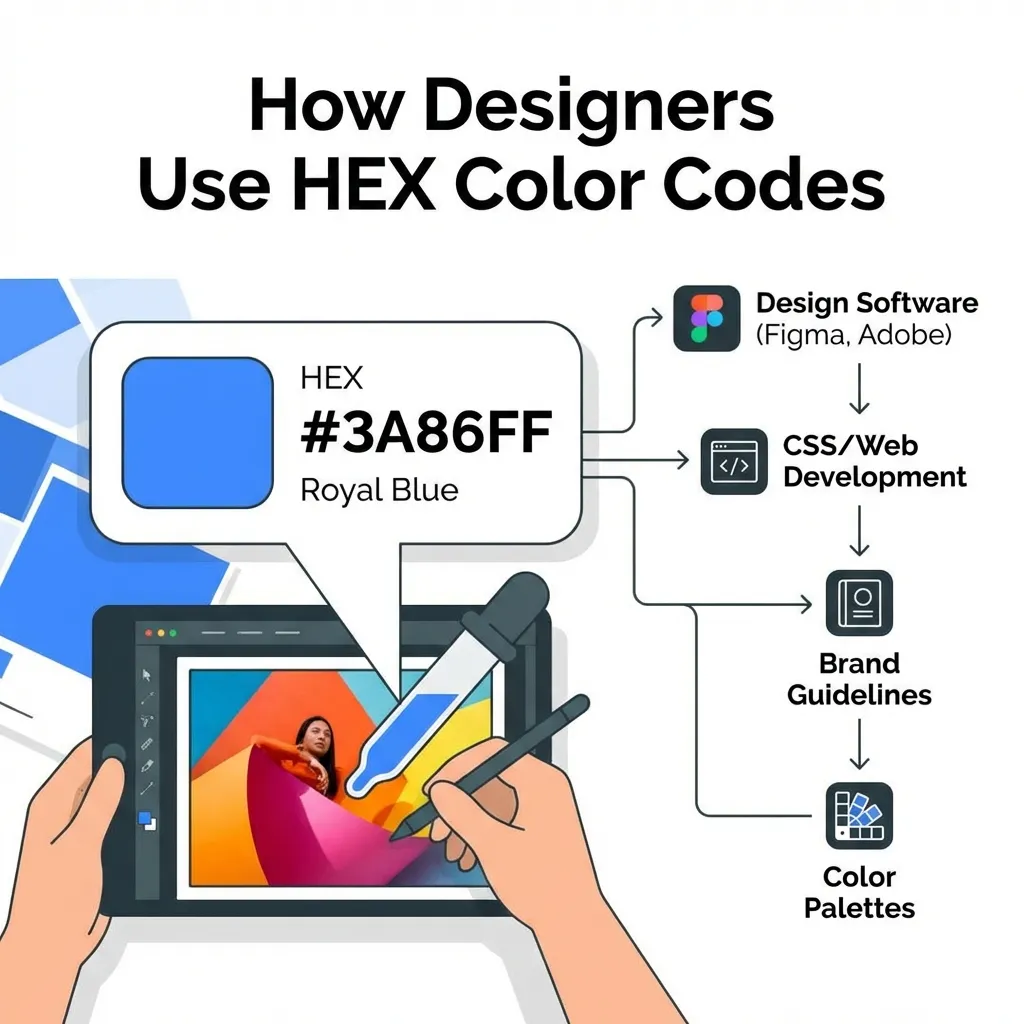How Designers Use Hex Color Codes Overview