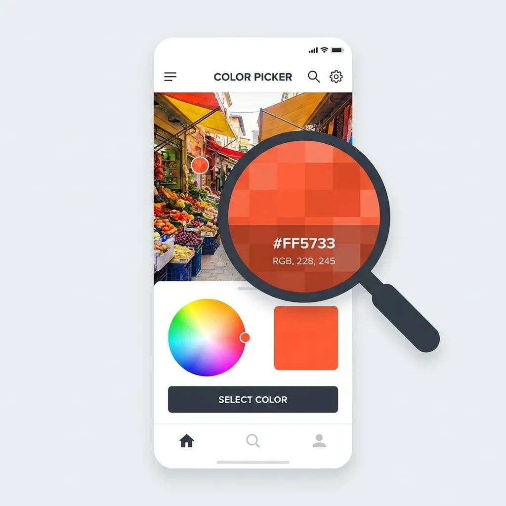 How To Extract Colors From Images UI Example