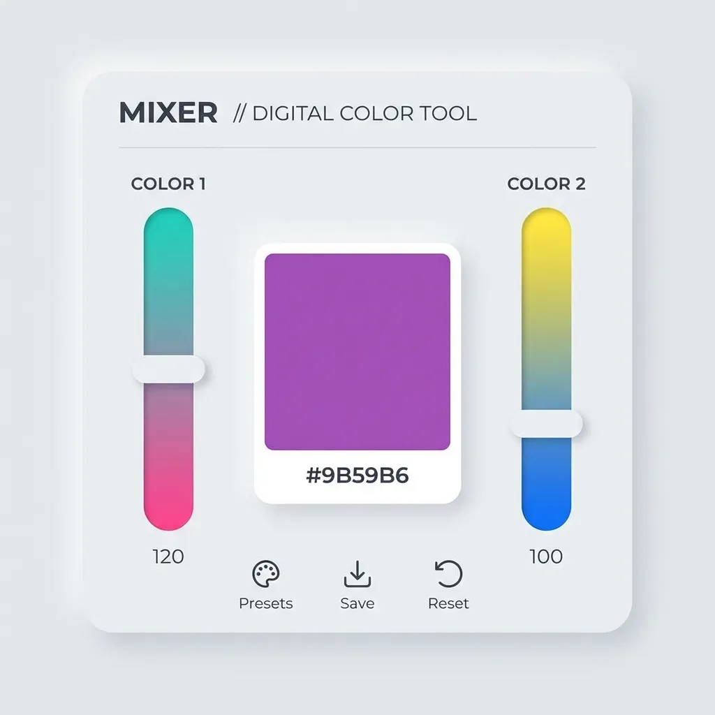How To Mix Colors Digitally UI Example