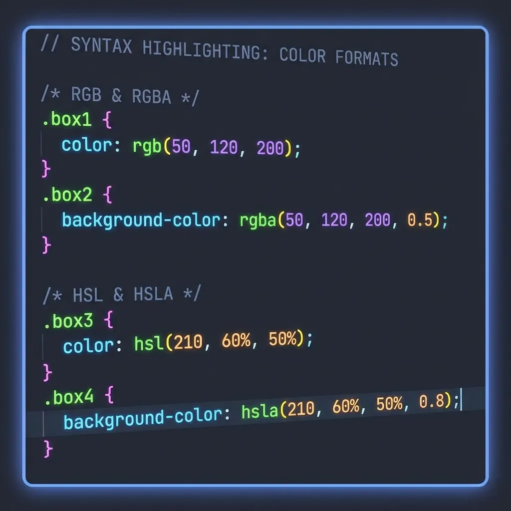 What Are Css Color Codes Spectrum